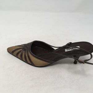 ALFANI BROWN KITTEN HEELS 6M